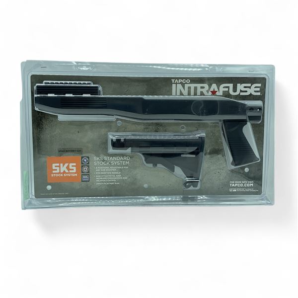 Tapco Intrafuse SKS Stock System with Spike Bayonet Cut, Blk