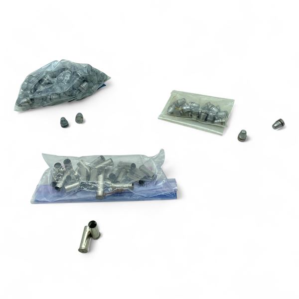 Assorted Projectiles, Approximately 3 lbs and Assorted 38 Special Brass, Approximately 25 Qty