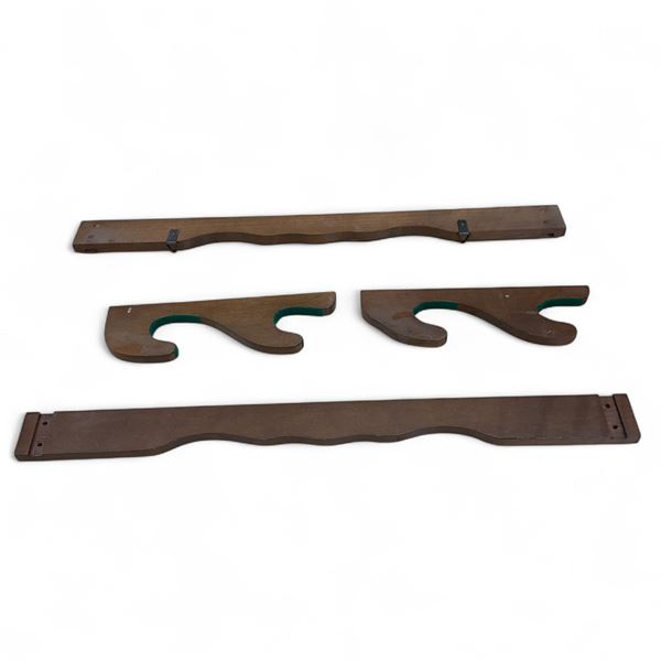 World Famous 2-Gun Walnut Finished Rack