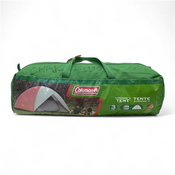 Coleman Sundome3 Tent, 3 Person Tent, 7 ft x 7 ft