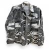 Image 5 : Black and White Camo Combat Shirts, Sizes: Medium, Large and Extra-Large