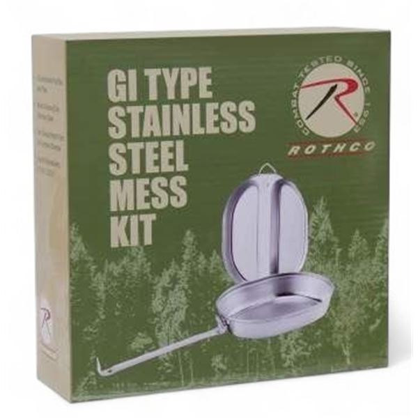 Rothco GI Type Stainless Steel Mess Kit, New