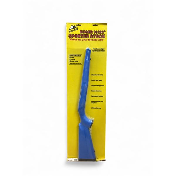 Butler Creek Sporter Stock for Ruger 10/22 Heavy Barrel, Blue