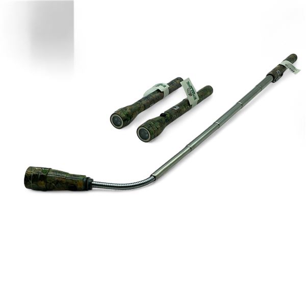 River's Edge Telescopic Flashlight, Camo X 3 Qty, New