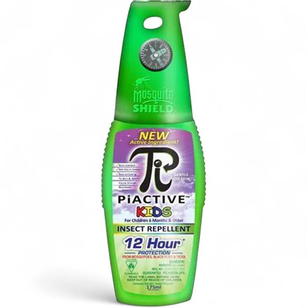 PiActive Deet Free Kids Insect Repellent, 175 ml, New