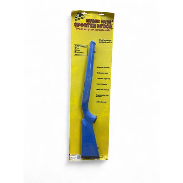 Butler Creek Sporter Stock for Ruger 10/22 with Heavy Barrel, Blue