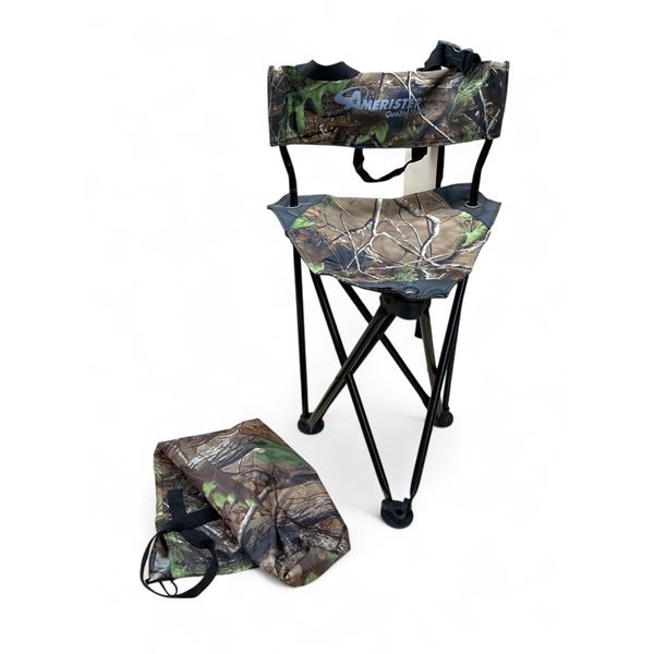 Ameristep Folding Portable Chair, Camo, in Carry Bag