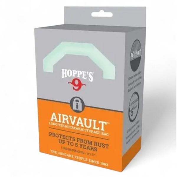 Hoppe's Airvault Long-Term Firearm Storage Bag, 12" x 52", New