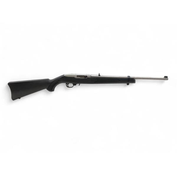 Ruger 10/22 Stainless Semi Auto Rifle 22 LR 18.5" Barrel Black Synthetic Stock
