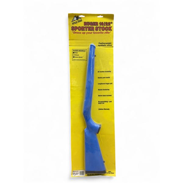 Butler Creek Ruger 10/22 Stock for Heavy Barrels, Blue