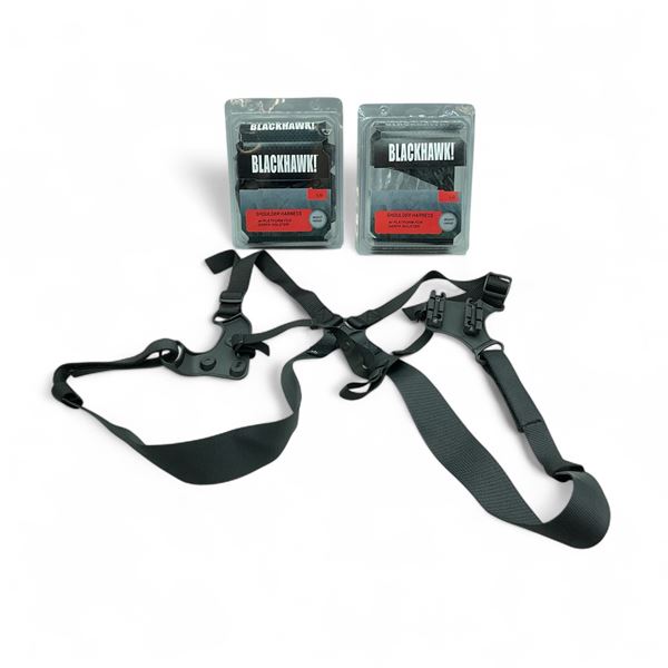 Black Hawk Shoulder Harness with Platform for Serpa Holster, Right Hand, Large X 2 Qty, New