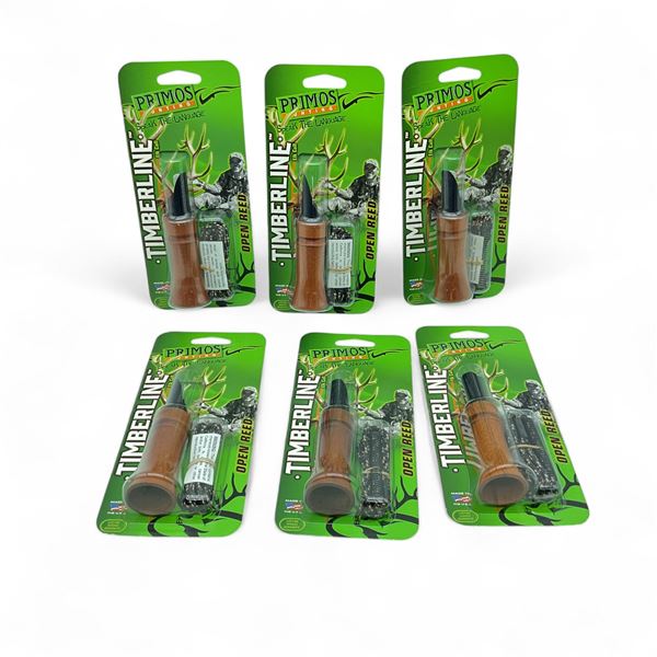 Primos Timberline Open Reed Elk Call X 6 Qty, New