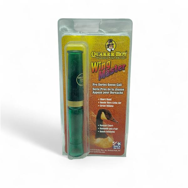 Quaker Boy Wingmaster Pro Series Goose Call, New