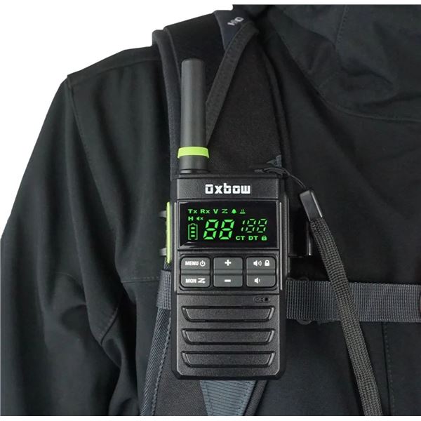Oxbow Renegade 2-Way Radio with Universal Shoulder Strap Mount, New
