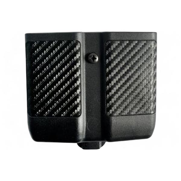 Blackhawk Single Stack Double Mag Case, Carbon Fiber Finish, New