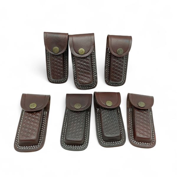 Leather Belt Pouches X 7 Qty