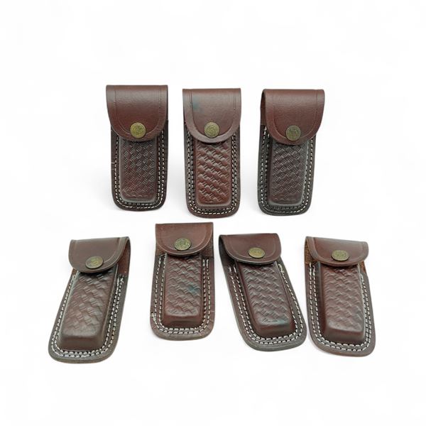 Leather Belt Pouches X 7 Qty
