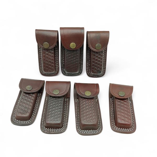 Leather Belt Pouches X 7 Qty