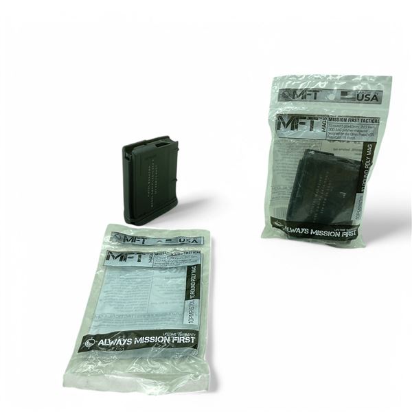 MFT XCR/ LAR-15 5.56 mm/ 223 Rem/ 300 AAC 10 Round Pistol Magazine X 2 Qty, New