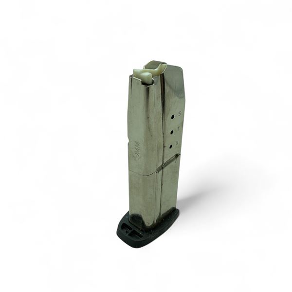 Smith & Wesson 9mm Pistol Magazine, Chrome Finish