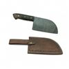 Image 1 : Fixed 7.25" Damascus Blade Cleaver Knife with Leather Sheath