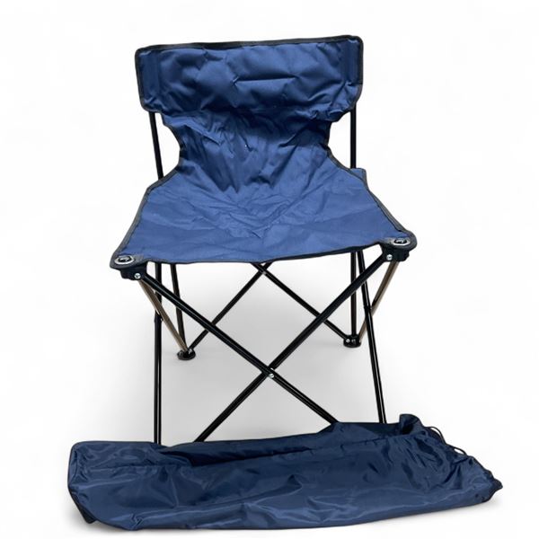 Portable Folding Chair in Carry Bag, Blue