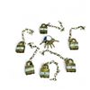Image 1 : Keyed Pad Locks with Chain X 6 Qty