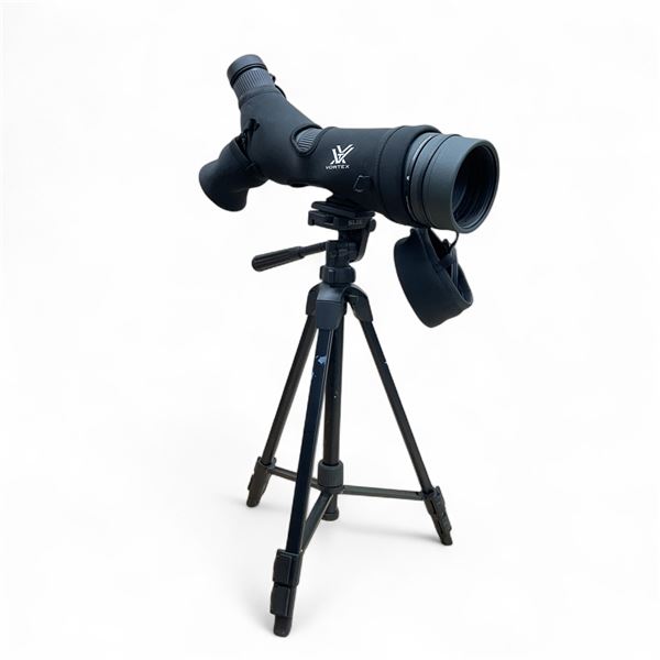 Vortex Diamond Back HD 20-60x85 Spotting Scope with Cover and Slik F143 Adjustable Tripod