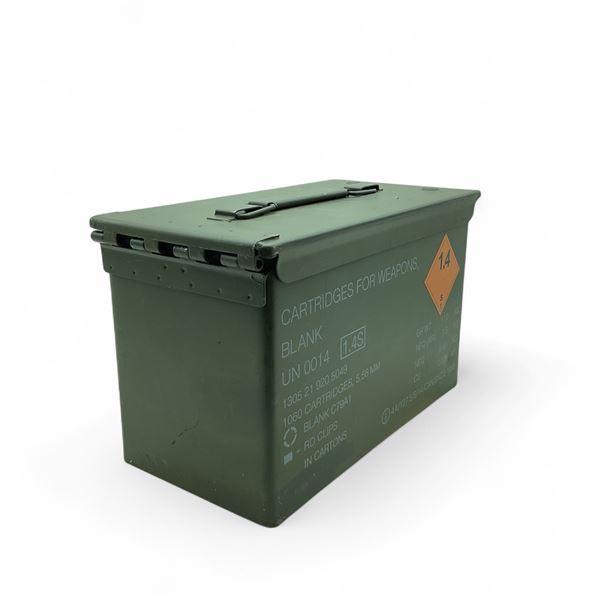 Metal Ammo Can 11" x 5-3/4" and 5.56mm Blank C79A1 Ammo Bag
