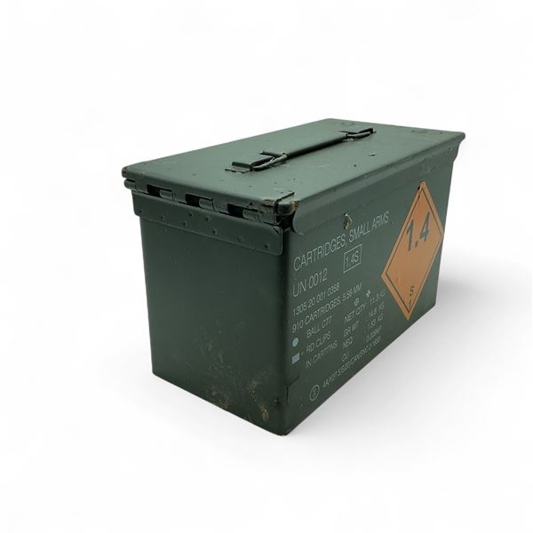 Metal Ammo Can, 11" x 5-3/4"