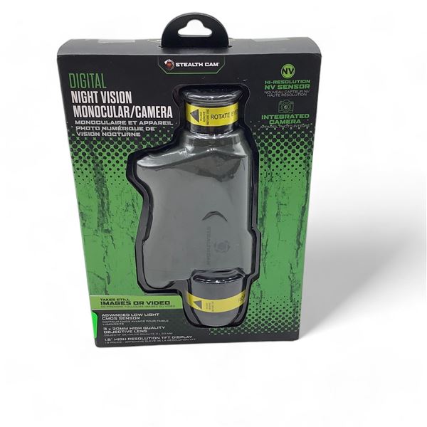Stealth Cam Digital Night Vision Monocular/ Camera, New