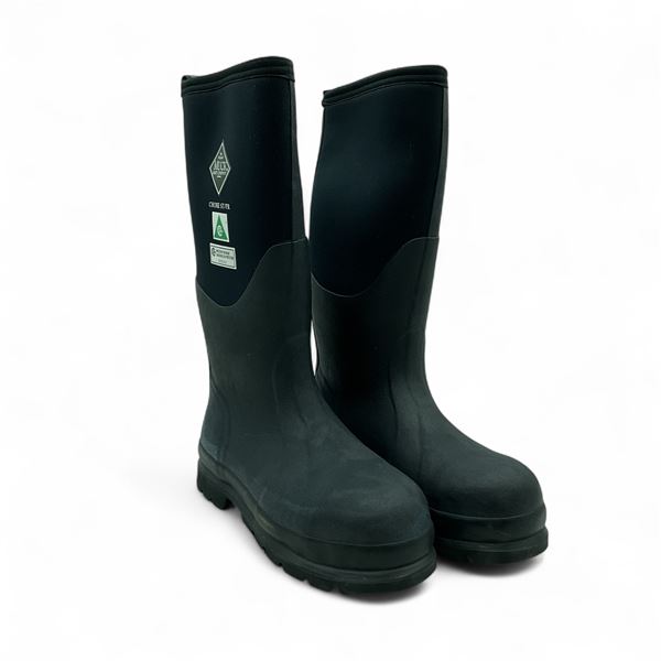 Muck Boots Chore Grade 1, CSA All Conditions Safety Work Boot, Men's Size: 8, Women's Size: 9, Black