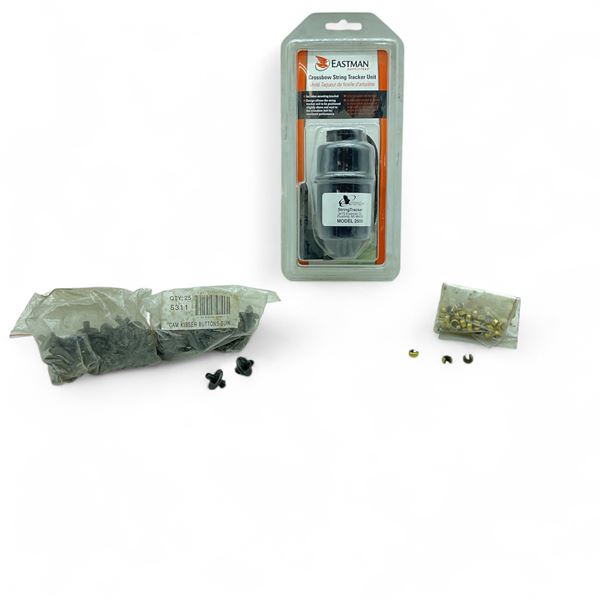 Eastman Crossbow String Tracker Unit, Cam Kisser Buttons and Nock Points, Approx 50 Qty