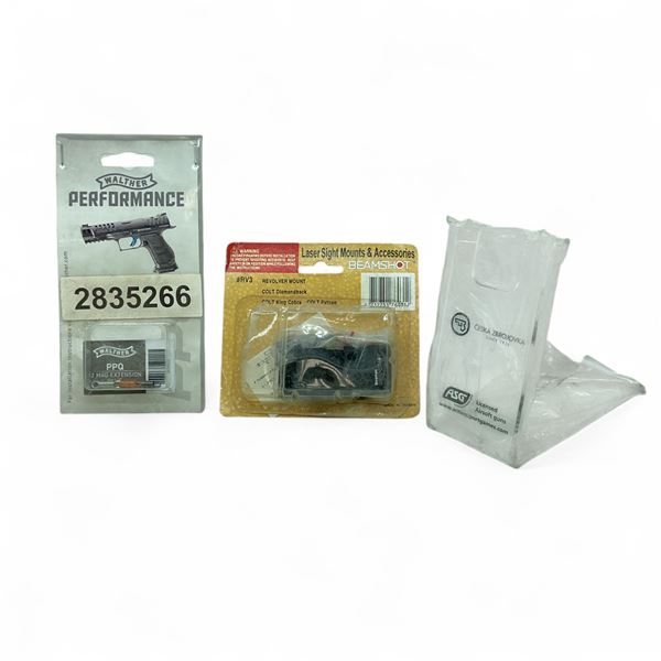 Scope Display Rack, Beamshot Laser Sight Mount for Revolvers and Walther PPQ Springs