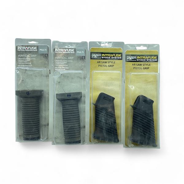 Tapco Intrafuse AR Saw Style Pistol Grip X 2 and Vertical Grip X 2