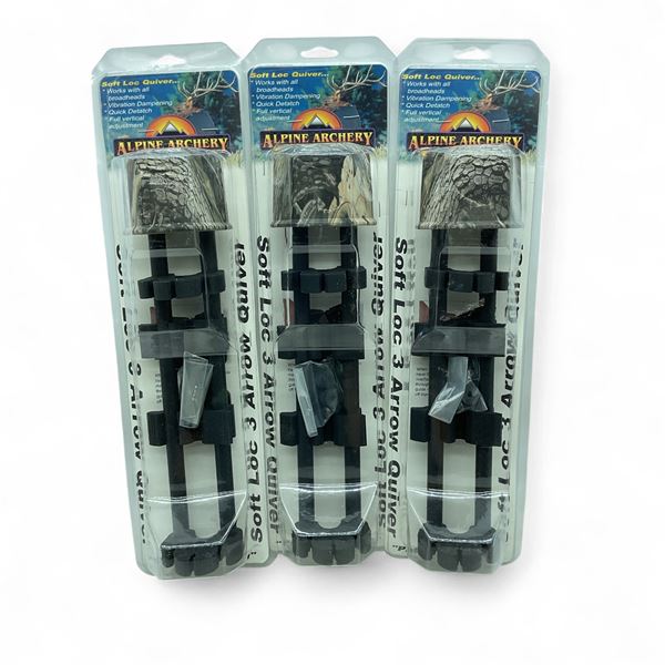 Alpine Archery Soft Loc 3 Arrow Quiver X 3, Camo