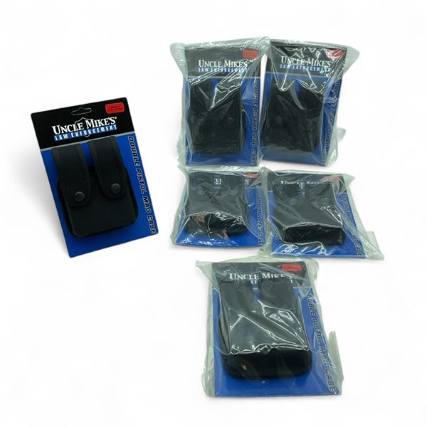 Uncle Mike's Double Row Double Pistol Magazine Case X 6