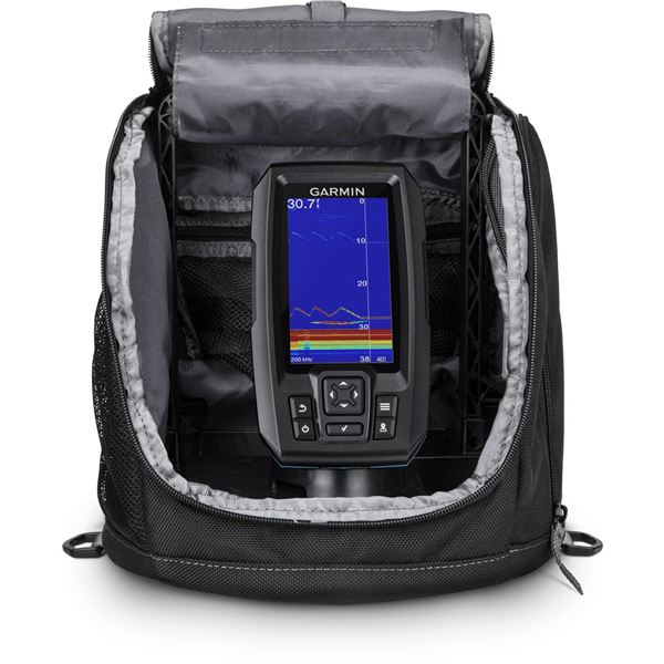 Garmin Striker Plus 4 Ice Bundle Fishfinder with Ice Fishing Accessories, New