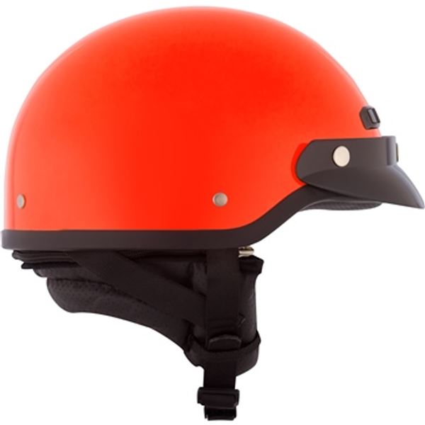 CKX VG500 Half Helmet Solid Orange, Size: Extra Large, New