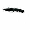Image 1 : Ray Cutlery Black Sable Folding 3.5" Blade Knife with Belt Clip, New