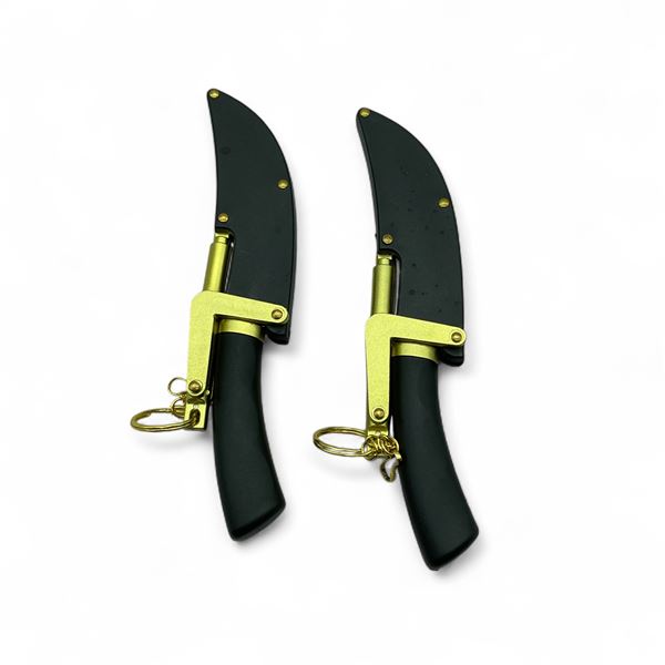 Fixed 3" Blade Knife with Locking Sheath Mechanism x 2 Qty, New