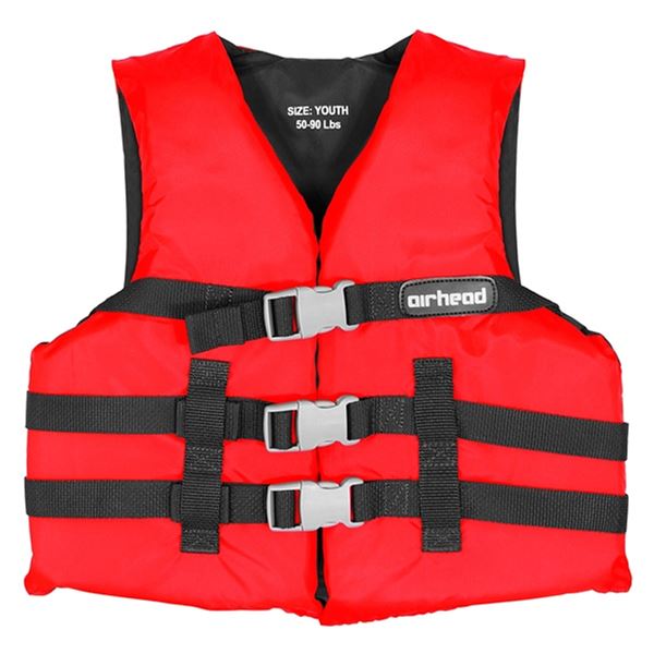 Kimpex Open Side Youth Life Vest, Red, New