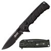 Image 1 : Elite Tactical Backdraft 3.5" Manual Folding Knife, 1/2 Serrated Steel Blade, New