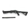 Image 2 : Taiga Wolverine XM Folding Pump Action Shotgun 12Ga 3" Chamber 10" Barrel Green With Folding Stock