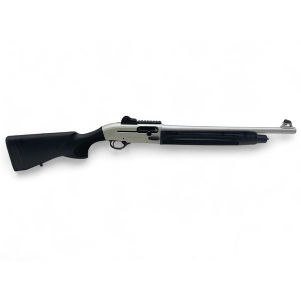 Beretta 1301 Tactical Silver Semi Auto Shotgun 12Ga 3" Chamber 18.5" Barrel Black Synthetic Stock