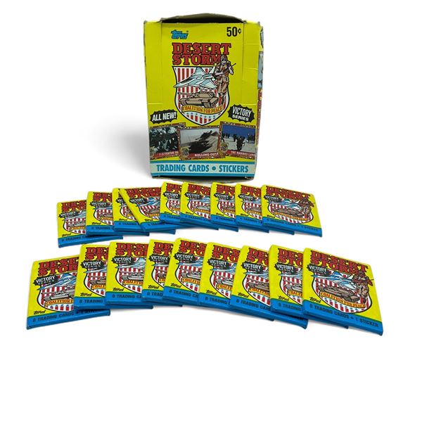 Desert Storm Victory Series Trading Cards/ Stickers, 18 Packages