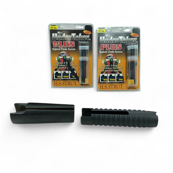 Remington 12 Ga Pump Forends X 2 and H.S. Strut Undertaker Plus Sighted Choke for 12 Remington X 2