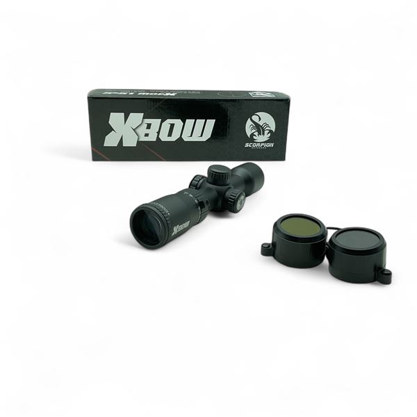 Scorpion Xbow 1.5-5x32mm Scope, Multi-Distance Retical, 1" Tube, New