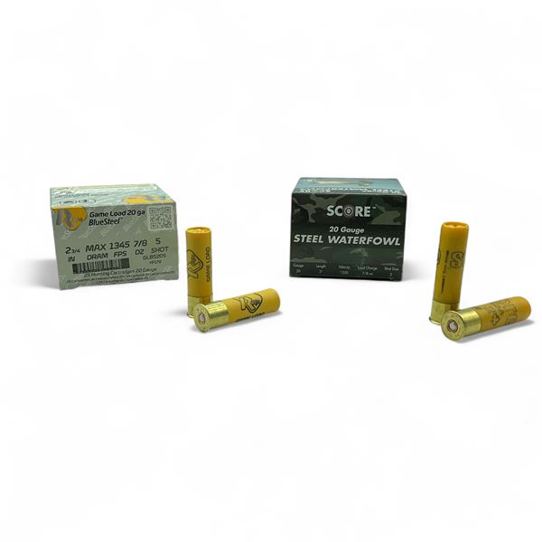 Assorted 20 Ga Ammunition, 46 Rounds