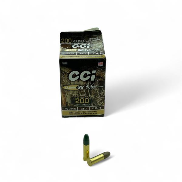 CCI Clean-22 .22 LR, 40 Grain Ammunition, Approximately 190 Rounds